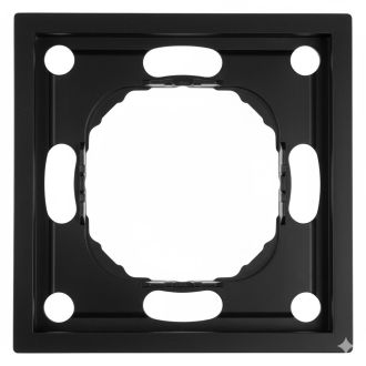 Рамка STEKKER, PFR00-5001-05 1-местная, серия Эмили, черный уголь, soft touch, 49858