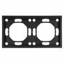 Рамка STEKKER, PFR00-5002-05 2-местная, серия Эмили, черный уголь, soft touch, 49859