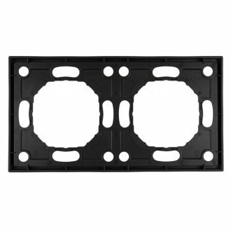 Рамка STEKKER, PFR00-5002-05 2-местная, серия Эмили, черный уголь, soft touch, 49859