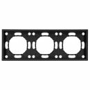 Рамка STEKKER, PFR00-5003-05 3-местная, серия Эмили, черный уголь, soft touch, 49860