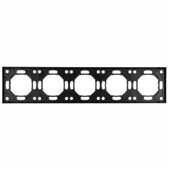Рамка STEKKER, PFR00-5005-05 5-местная, серия Эмили, черный уголь, soft touch, 49862