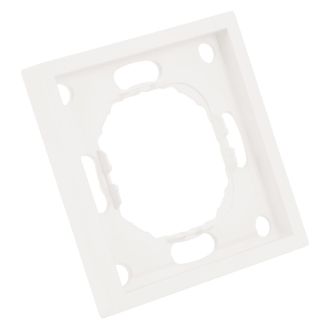 Рамка STEKKER, PFR00-5001-01 1-местная, серия Эмили, белый фарфор, soft touch, 49884