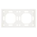 Рамка STEKKER, PFR00-5002-01 2-местная, серия Эмили, белый фарфор, soft touch, 49885