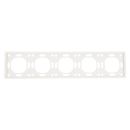 Рамка STEKKER, PFR00-5005-01 5-местная, серия Эмили, белый фарфор, soft touch, 49888