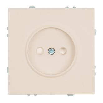 Розетка 1-местная с защитной шторкой (механизм), STEKKER, б/з, 250В, 16А, серия Эмили, RST16-5109-08, кашемир, soft touch, 49902