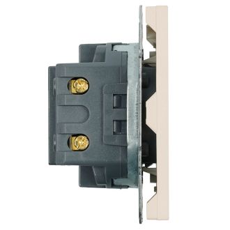 Розетка 2-местная USB + Type C (механизм), STEKKER, 250В, 20W, серия Эмили, RST10-5115-08, кашемир, soft touch, 49905