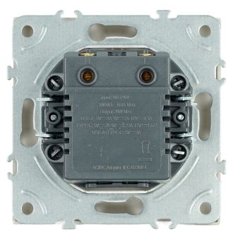 Розетка 2-местная USB + Type C (механизм), STEKKER, 250В, 20W, серия Эмили, RST10-5115-08, кашемир, soft touch, 49905
