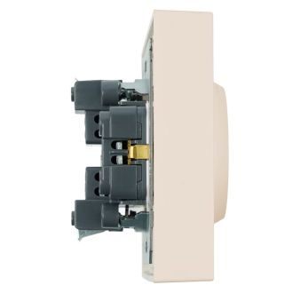 Розетка 2-местная с защитной шторкой, STEKKER, с/з, 250В, 16А, серия Эмили, RST16-5114-08, кашемир, soft touch, 49908