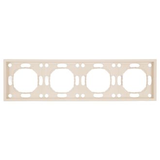 Рамка STEKKER, PFR00-5004-08 4-местная, серия Эмили, кашемир, soft touch, 49913