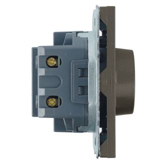 Выключатель диммирующий (механизм), STEKKER, 250В, 500W, серия Эмили, RSW10-5106-09, антрацит, soft touch, 49920