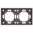 Рамка STEKKER, PFR00-5002-09 2-местная, серия Эмили, антрацит, soft touch, 49937