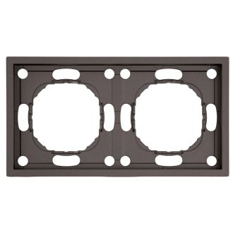 Рамка STEKKER, PFR00-5002-09 2-местная, серия Эмили, антрацит, soft touch, 49937