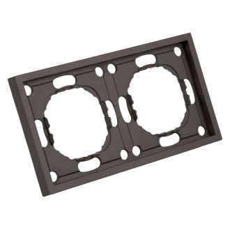 Рамка STEKKER, PFR00-5002-09 2-местная, серия Эмили, антрацит, soft touch, 49937