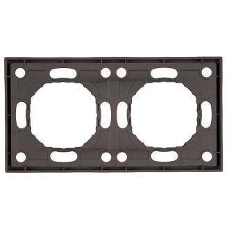 Рамка STEKKER, PFR00-5002-09 2-местная, серия Эмили, антрацит, soft touch, 49937