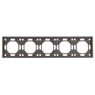 Рамка STEKKER, PFR00-5005-09 5-местная, серия Эмили, антрацит, soft touch, 49940