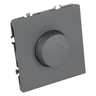Выключатель диммирующий (механизм), STEKKER, 250В, 500W, серия Эмили, RSW10-5106-10, платиново-серый, soft touch, 49946