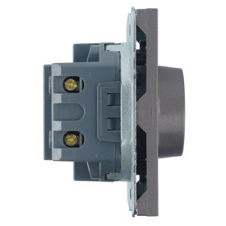 Выключатель диммирующий (механизм), STEKKER, 250В, 500W, серия Эмили, RSW10-5106-10, платиново-серый, soft touch, 49946