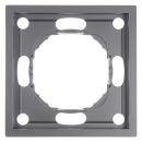 Рамка STEKKER, PFR00-5001-10 1-местная, серия Эмили, платиново-серый, soft touch, 49962