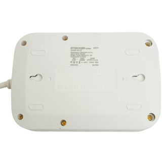 Удлинитель 3-местный c/з 3x1 мм2, 1,8 м, 250В, 10А, 4USB+2Type-C 2,4А, серия Home plus, белый STEKKER HM09-36-02, 49972