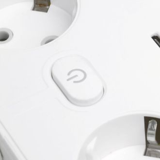 Удлинитель 6-местный c/з 3x1 мм2, 3 м, 250В, 10А, 4USB+2Type-C 2,4А, серия Home plus, белый STEKKER HM09-66-02, 49982