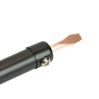Паяльник с деревянной ручкой 30W, нихромовый нагреватель, долговечное жало, 230В STEKKER PLE110-30, 49983