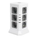 Удлинитель 12-местн с/з, 3x1мм2, 1.5 м, 250В, 16А, 3520Вт 3USB A + 1C 5V 3,4A, белый, серый серия Comfort HM10-61-01, STEKKER, 49991 Удлинитель 12-местн с/з, 3x1мм2, 1.5 м, 250В, 16А, 3520Вт 3USB A + 1C 5V 3,4A, белый, серый серия Comfort HM10-61-01, STEKKER, 49991