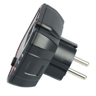 Тестер розеток и УЗО, питание от сети 230V, черный, STEKKER MTM HT106D, 49997