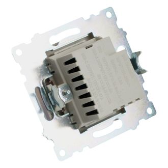 Розетка 2-местная USB + type C (механизм), STEKKER GLS10-7116-02, 250B, 3A, max 20W, серия Катрин, шампань, 50056