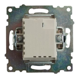 Розетка 2-местная USB + type C (механизм), STEKKER GLS10-7116-02, 250B, 3A, max 20W, серия Катрин, шампань, 50056