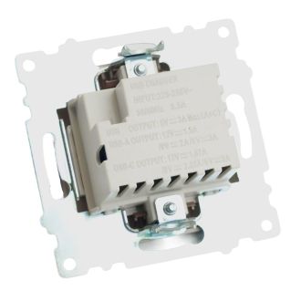 Розетка 2-местная USB + type C, STEKKER GLS10-7116-04, 250В, 3А, max 20W, серия Катрин, шоколад, 50057