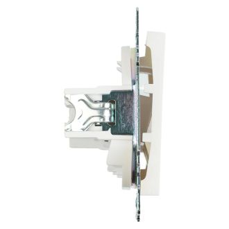 Розетка HDMI 2.1, Type A (механизм), STEKKER GLS00-7118-01, серия Катрин, белый, 50058