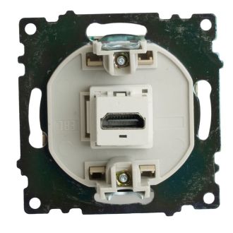 Розетка HDMI 2.1, Type A (механизм), STEKKER, GLS00-7118-08, серия Катрин, золото, 50060