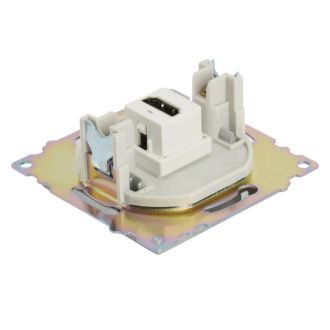 Розетка HDMI 2.1, Type A (механизм), STEKKER GLS00-7118-03, серия Катрин, серебро, 50061