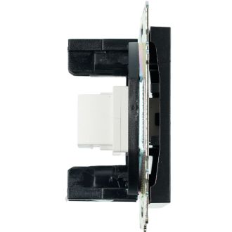 Розетка HDMI 2.1, Type A (механизм), STEKKER GLS00-7118-05, серия Катрин, черный, 50062