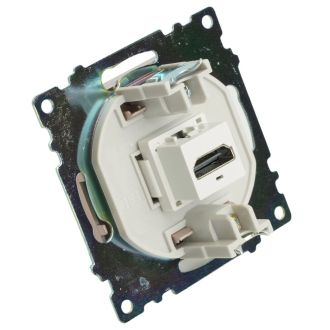 Розетка HDMI 2.1, Type A (механизм), STEKKER GLS00-7118-02, серия Катрин, шампань, 50063