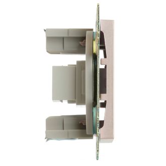 Розетка HDMI 2.1, Type A (механизм), STEKKER GLS00-7118-02, серия Катрин, шампань, 50063
