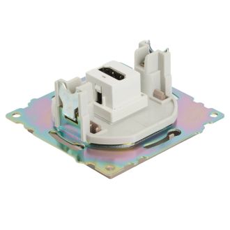 Розетка HDMI 2.1, Type A (механизм), STEKKER GLS00-7118-02, серия Катрин, шампань, 50063