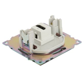Розетка HDMI 2.1, Type A (механизм), STEKKER GLS00-7118-04, серия Катрин, шоколад, 50064