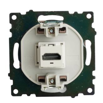 Розетка HDMI 2.1, Type A (механизм), STEKKER GLS00-7118-04, серия Катрин, шоколад, 50064