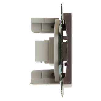 Розетка HDMI 2.1, Type A (механизм), STEKKER GLS00-7118-04, серия Катрин, шоколад, 50064