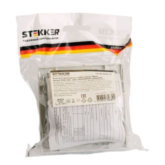 Розетка 1-местная STEKKER, PST16-9016-01, 250В, 2.1А с USB+ type C, серия Эрна, белый, 50076