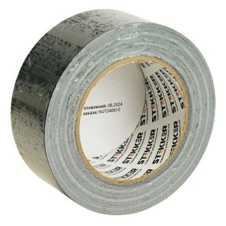 Армированная клейкая лента STEKKER INTP4-02148-40 0,21*48 мм, 40м, на тканевой основе, черный, 50083