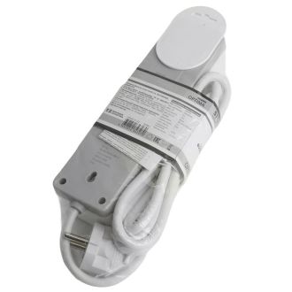 Сетевой фильтр 3-местный с/з STEKKER HM20-31-03 3x1мм2, 3 м, 250В, 16А, серия Optima, белый, 50087