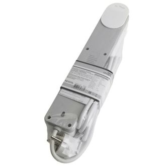 Сетевой фильтр 4-местный с/з STEKKER HM20-41-03 3x1мм2, 3 м, серия Optima, белый, 50090