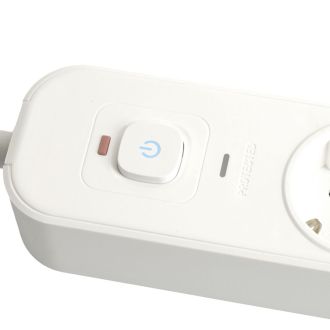 Сетевой фильтр 5-местный с/з STEKKER 3x1мм2, 3 м, 250В, 16А, 2 USB-A+2 Type-C 3, серия Nova, белый, 50103