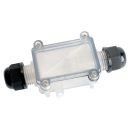 Коробка распределительная LD536 водонепроницаемая на 2 выхода, 450V, 115х53х36, прозрачный, STEKKER, 50128
