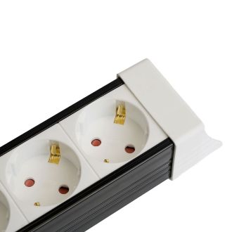 Сетевой фильтр 3-местный с/з STEKKER 3x1мм2, 5 м, 220В, 16А, серия Techno, HM22-31-05, белый, 50146