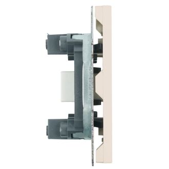 Розетка HDMI 2.0 Type A (механизм), STEKKER, серия Эмили, RST00-5118-08, кашемир, soft touch, 50169