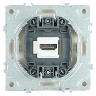 Розетка HDMI 2.0 Type A (механизм), STEKKER, серия Эмили, RST00-5118-08, кашемир, soft touch, 50169