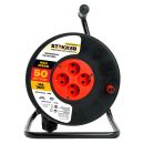 Удлинитель на катушке Stekker STD03-20-50 Standart 4-местный с/з ПВС 3*1,5, оранжевый, 16А, IP20,50м (40174), 50185 Удлинитель на катушке Stekker STD03-20-50 Standart 4-местный с/з ПВС 3*1,5, оранжевый, 16А, IP20,50м (40174), 50185